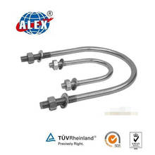 Edelstahl AISI 304/316 OEM U Schraube mit Unterlegscheibe Platte und Muttern